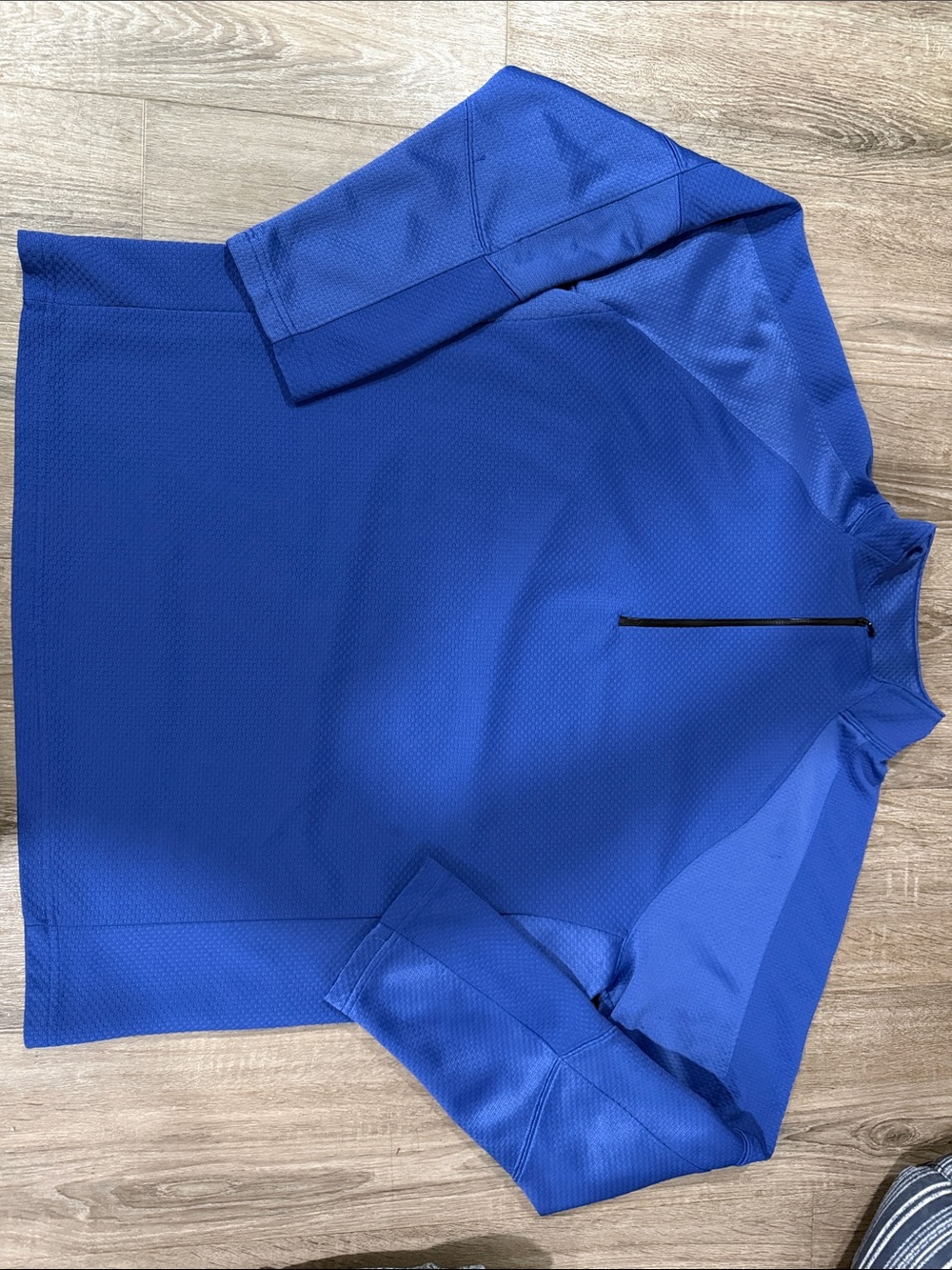 Men's Blue Quarter-Zip Performance Jacket